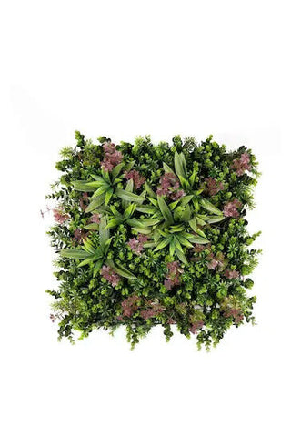 Artificial Plant Living Wall Outdoor Indoor UV Stable 50x50cm Blush Romance Premier