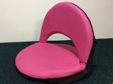 Bright Pink 5-Position Folding Portable Chair with Adjustable Strap 54"W X 41"H Unbranded