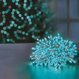 Premier 200 Multi-Action Xmas Lights  LED Supabrights Turquoise Premier Decorations