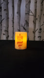 ""10 Centimeter Bauble Cream Flickering Christmas Candles"" Unbranded