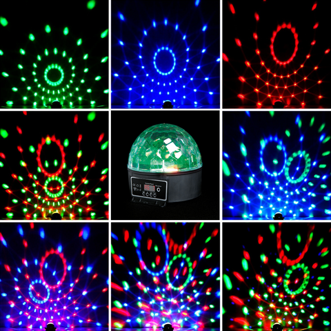 Disco Ball Party Light RGB Stage Lighting Strobe LED Rotating Bulb DJ Dance Lamp Premier
