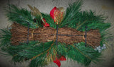 Premier Poinsettia Christmas Table Centrepiece Candle Holder Decoration 60cm - Retail ABC - Branded Goods - Discount Prices
