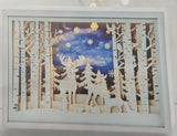 30cm Animated Musical Diorama Woodland Scene with Moving Snowflakes Lit Battery - Retail ABC - Branded Goods - Discount Prices
