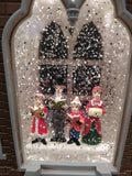 41cm Lit Up LED Water Spinner Singing Family Church Snow Globe Christmas - Retail ABC - Branded Goods - Discount Prices
