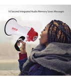 NEW DAMAGED BOX Pyle Megaphone Speaker PA Bullhorn - with Siren & Voice Recorder Pyle