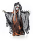 Premier Halloween 34CM Table-Top Spinning Witch Animated sound Unbranded