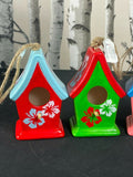 4 Set 13" Tropical Multicolor Print Bird House Kit for Kids Girls Boys Toddlers Unbranded