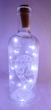 NEW Clear Glass 'Love' Bottle Vase with LED Perfect for Flowers or as Water Jug Tesco