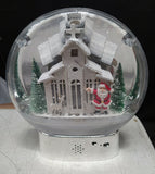 28cm Musical Snowblower LED Light with Santa Scene Christmas Decoration - Retail ABC - Branded Goods - Discount Prices