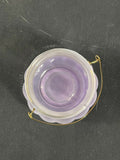 2 x 8cm Lilac Candle Holder Steel Handle Glass Holder Dimensions : H8 x Dia.9cm Unbranded