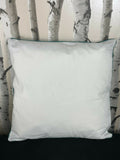 Leafy Greens Prints Garden Outdoor Showerproof Scatter White Cushion Height 45cm White
