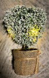New Glitter Snow Christmas LED Light Heart Shaped Shrubbery Bush Plant Gift Idea Premier Decorations