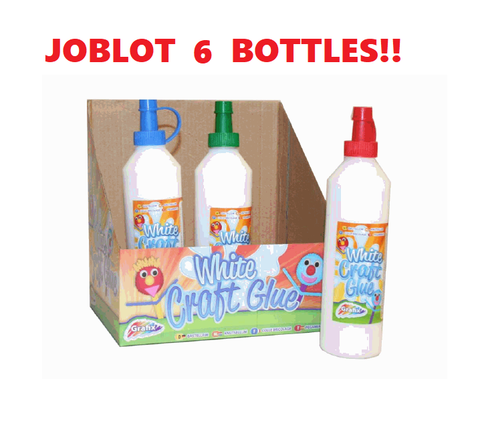 6 x 250ml BOTTLES PVA MULTI-PURPOSE GLUE SCHOOL & HOME CRAFT 1.5 LTR DRIES CLEAR Scola