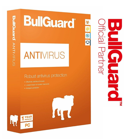 BullGuard Antivirus Protection 2022 - 12 Months - 1 User - for All Windows PC's BullGuard
