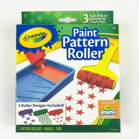 NEW Crayola Paint Pattern Roller with 3 Easy Roll-on Patterns and Paint Tray Crayola