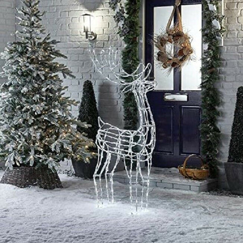 Premier 1.5m Mains Operated Indoor & Outdoor Acrylic Standing Christmas Reindeer Premier