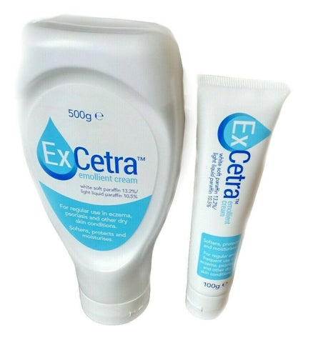 ExCetra Emollient Cream 100g + 500g for Eczema and Psoriasis - Retail ABC - Branded Goods - Discount Prices