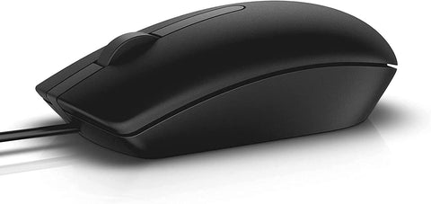 NEW DELL Wired USB Dell Optical Mouse PC Laptop Computer Scroll Wheel Black Mice Swayz