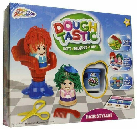 Creative Kids Hair cut Studio Play Modelling Dough Set INCLUDES 3 x DOUGH TUBS - Retail ABC - Branded Goods - Discount Prices