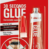 2 x Fischer Extra Strong Super Glue Water Resistant 30 Seconds SUPER STRONG GLUE Fischer