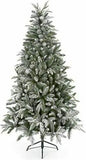 2.1m / 7ft Lapland Spruce Flocked PVC Green Christmas Tree Indoor Natural Look Premier