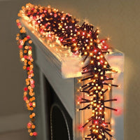 480 Premier Christmas indoor/Outdoor Cluster Timer Lights in Red/Vin Gold LEDs Premier