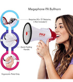 NEW DAMAGED BOX Pyle Megaphone Speaker PA Bullhorn - with Siren & Voice Recorder Pyle