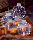 3pc Bauble Globe Ball Pin Wire LED Light Warm White / White / Multi Coloured - Retail ABC - Branded Goods - Discount Prices