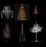 CHOICE OF LED Pre Lit Christmas Tree Xmas Flashing Colour Changing Multi-action - Retail ABC - Branded Goods - Discount Prices
