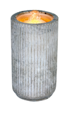 NEW Battery Indoor Grey Concrete Zen Bubbling Water Fountain LED Lights LT195004 - Retail ABC - Branded Goods - Discount Prices