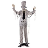 PREMIER 1.8M sound activated animated standing ghoul gent in chains with sound Premier