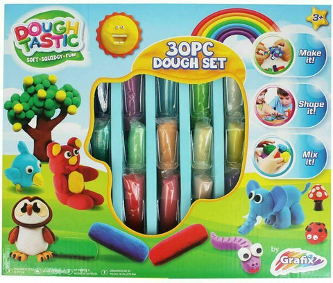 NEW 30 Piece Creative Kids Craft Play modelling Clay Dough Set Boys & Girls Gift The Magic Toy Shop