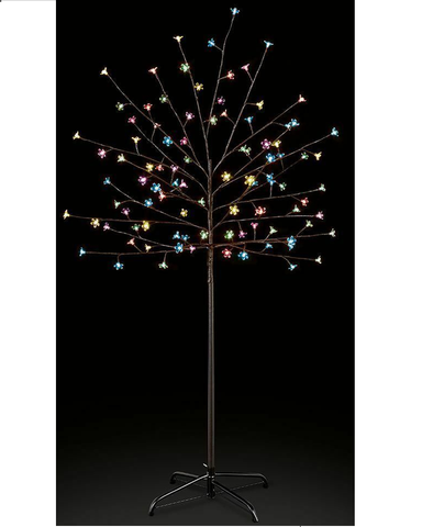 5ft 1.5m LED Cherry Blossom Twig Battery Pre-Lit Tree Indoor & Outdoor Christmas - Retail ABC - Branded Goods - Discount Prices