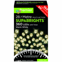 Multi-Action Supabrights Outdoor Christmas Decorations 36m/28.7m/6m Premier