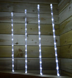 4 x 80cm Christmas Multi Action Digital Path Tube Lights 48 Ice White LEDs Premier
