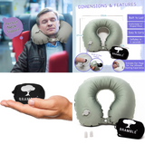 The World's Smallest & LIGHTEST Inflatable Travel Neck and Back Pocket Pillow Wenger