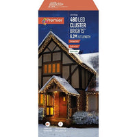 Premier 720 LED Cluster Multi-Action Christmas Tree Lights Timer -Vintage Gold Premier