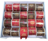 Premier 20 Job Lot Red Glitter Christmas Packaging Roll Gift Wrap - Retail ABC - Branded Goods - Discount Prices
