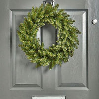 Plain Green Christmas Door Wreath Decoration - Ready to Decorate - 50cm Premier