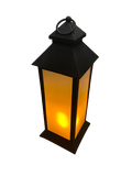 40cm Battery Operated Flickering Flame Effect LED Lantern Light - Warm White - Retail ABC - Branded Goods - Discount Prices