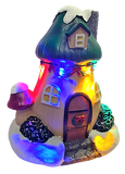 Premier Decorations Battery Operated LED Light Up Mushroom House Xmas Ornament - Retail ABC - Branded Goods - Discount Prices