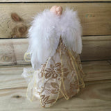 New Premier 30cm Gold Angel Tree Topper Decoration With Feather Wings - Retail ABC - Branded Goods - Discount Prices