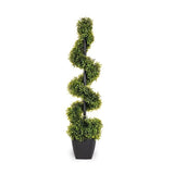 Spiral Tree 92cm Swirly Tree in pot with 50 Micro LED Timer String OTZ