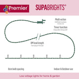 480 Vintage Gold Multi Action LED Supabright Christmas Lights Premier