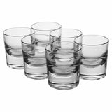 6 Piece Clear Round 135ml Scotch Whiskey Drinking Glasses Tumbler Gift Boxed Set Unbranded