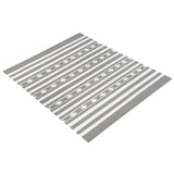 ECO RECYCLED PLASTIC OUTDOOR RUG KRU TAUPE & WHITE 120CM X 180CM Handmade