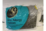 John Cotton Anti Allergy Anti Bacterial Pillows Two 2 Pack Medium Soft Support - Retail ABC - Branded Goods - Discount Prices