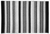 Outdoor Living Patio Rug Black Grey and White Babel Eco PET Rug Rever The Outdoor Living company