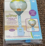 5 x NEW Baby Boy BLUE FOIL BALLOON WITH POPUP BIRTHDAY WEIGHTED GREETING CARD Anagram