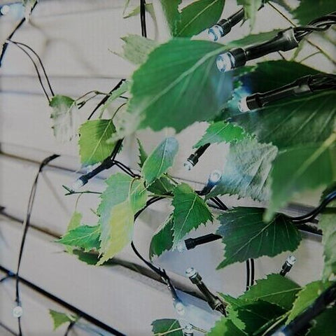 Solar Garden String Lights 50 LED Cool White Fairy Lights 4.9M Lit Length The Outdoor Living Company